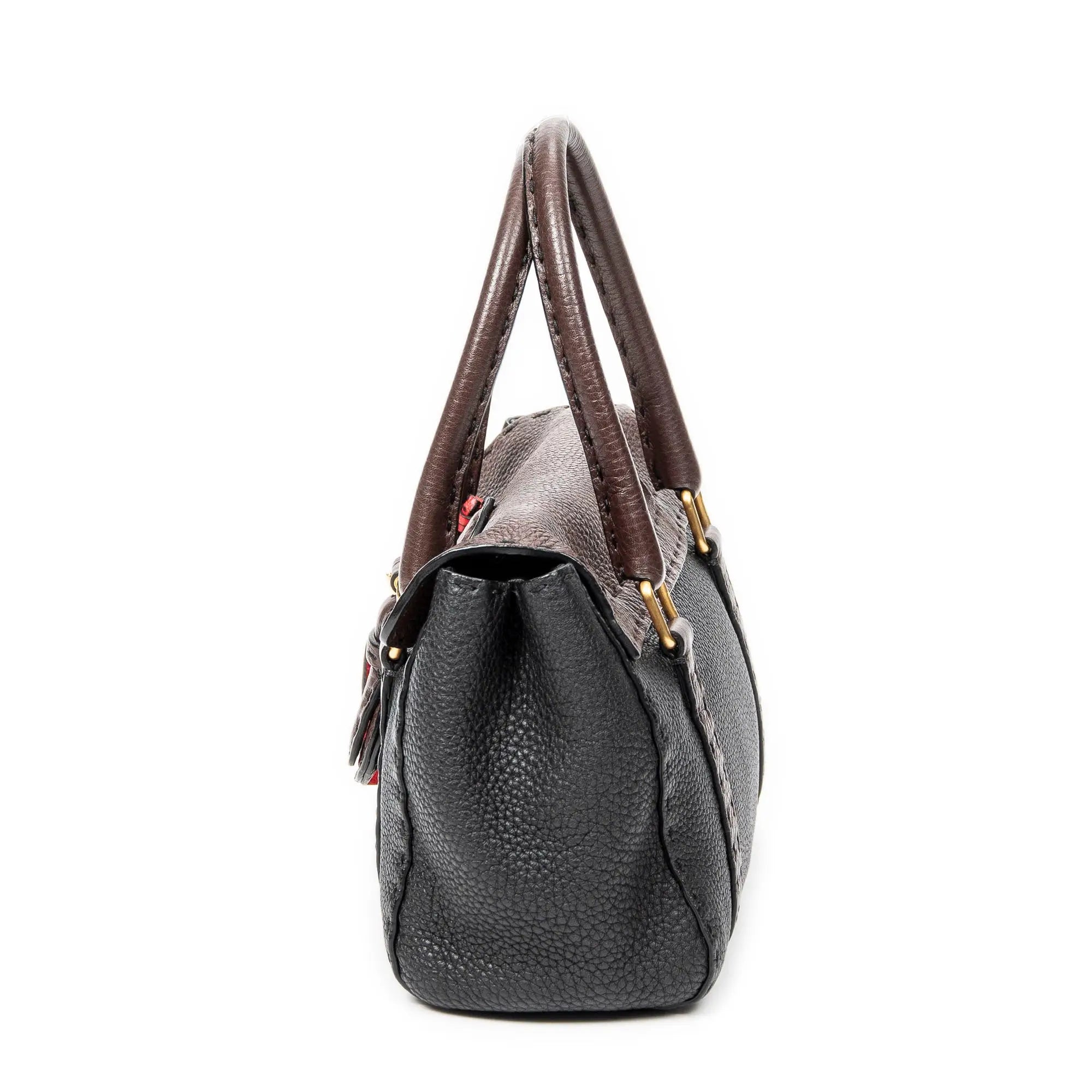 Bolso de hombro Selleria Mini Linda Piel Selleria negra