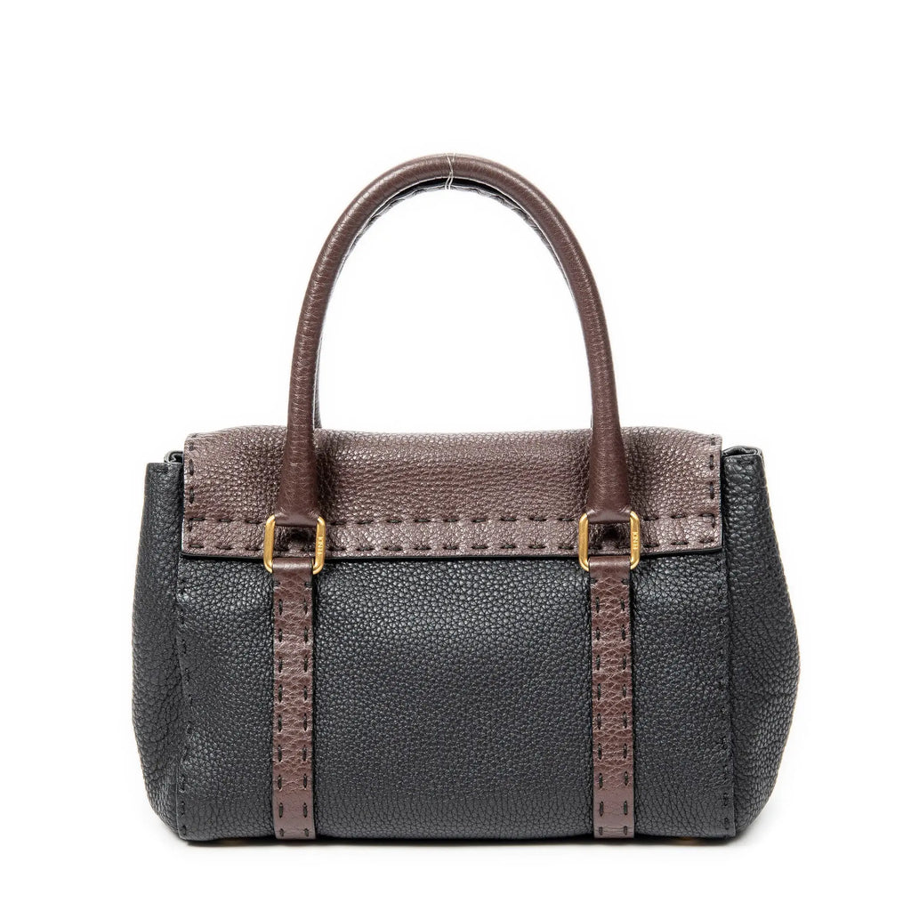 Bolso de hombro Selleria Mini Linda Piel Selleria negra