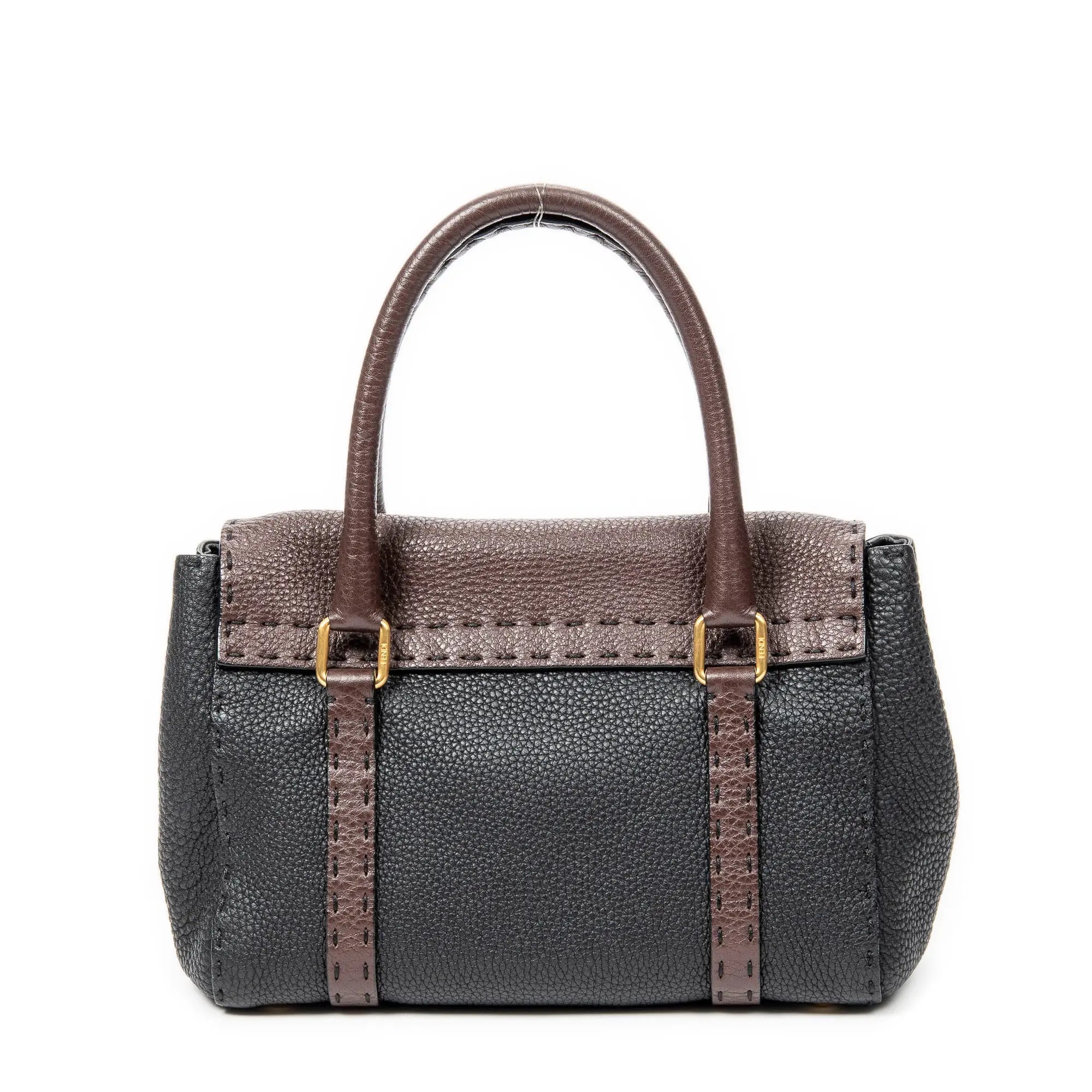 Bolso de hombro Selleria Mini Linda Piel Selleria negra