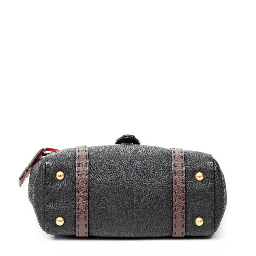Bolso de hombro Selleria Mini Linda Piel Selleria negra