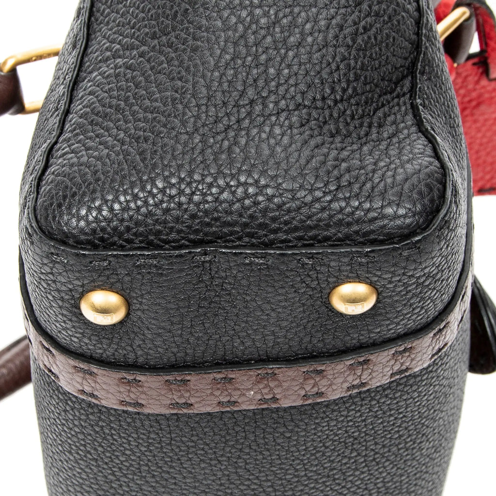 Bolso de hombro Selleria Mini Linda Piel Selleria negra