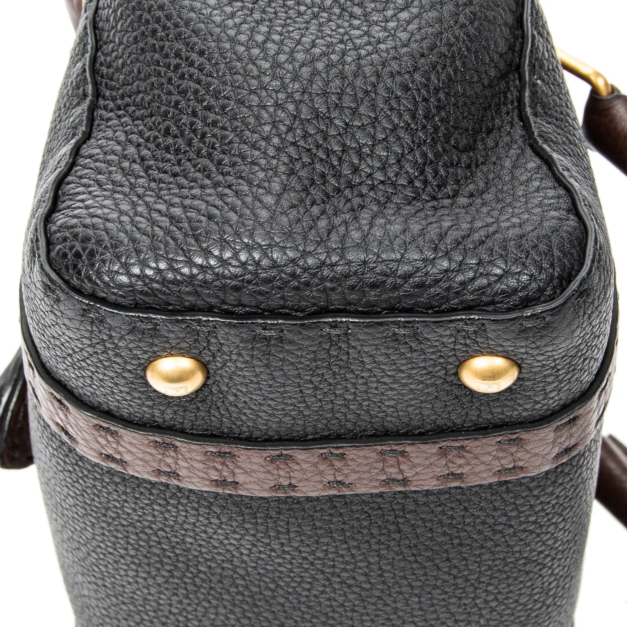 Bolso de hombro Selleria Mini Linda Piel Selleria negra