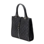 Shoulder Bag Jackie Tote Black Monogrammed Canvas