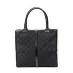 Shoulder Bag Jackie Tote Black Monogrammed Canvas
