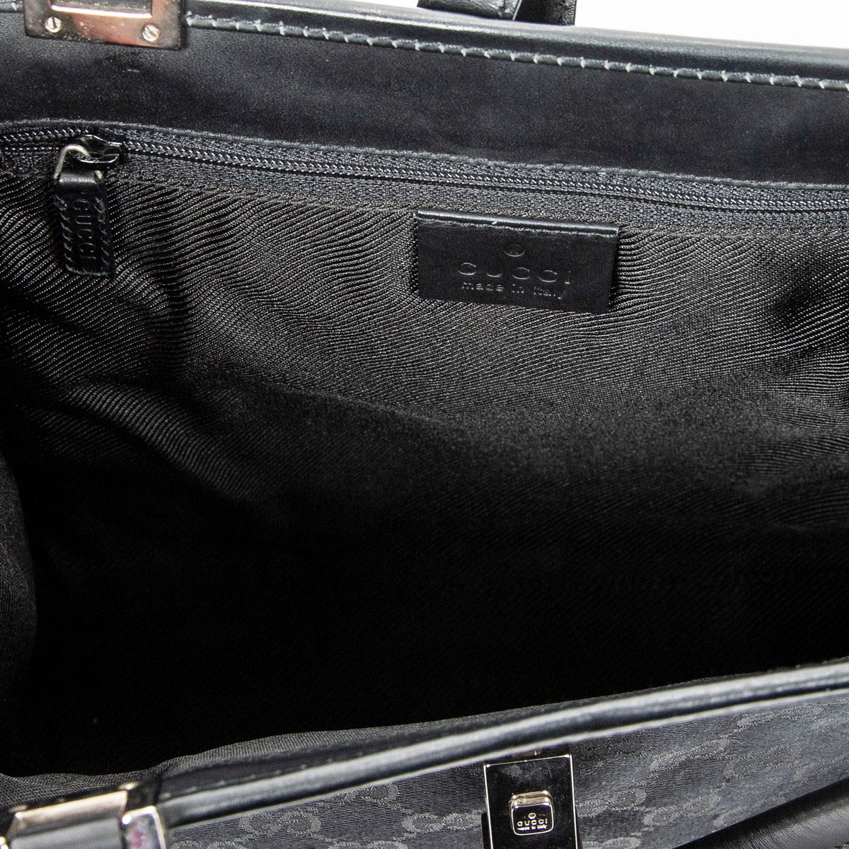 Shoulder Bag Jackie Tote Black Monogrammed Canvas
