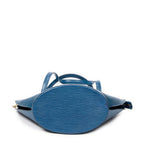 Sac Bandoulière St-Jacques Shopping GM Cuir Épi Bleu