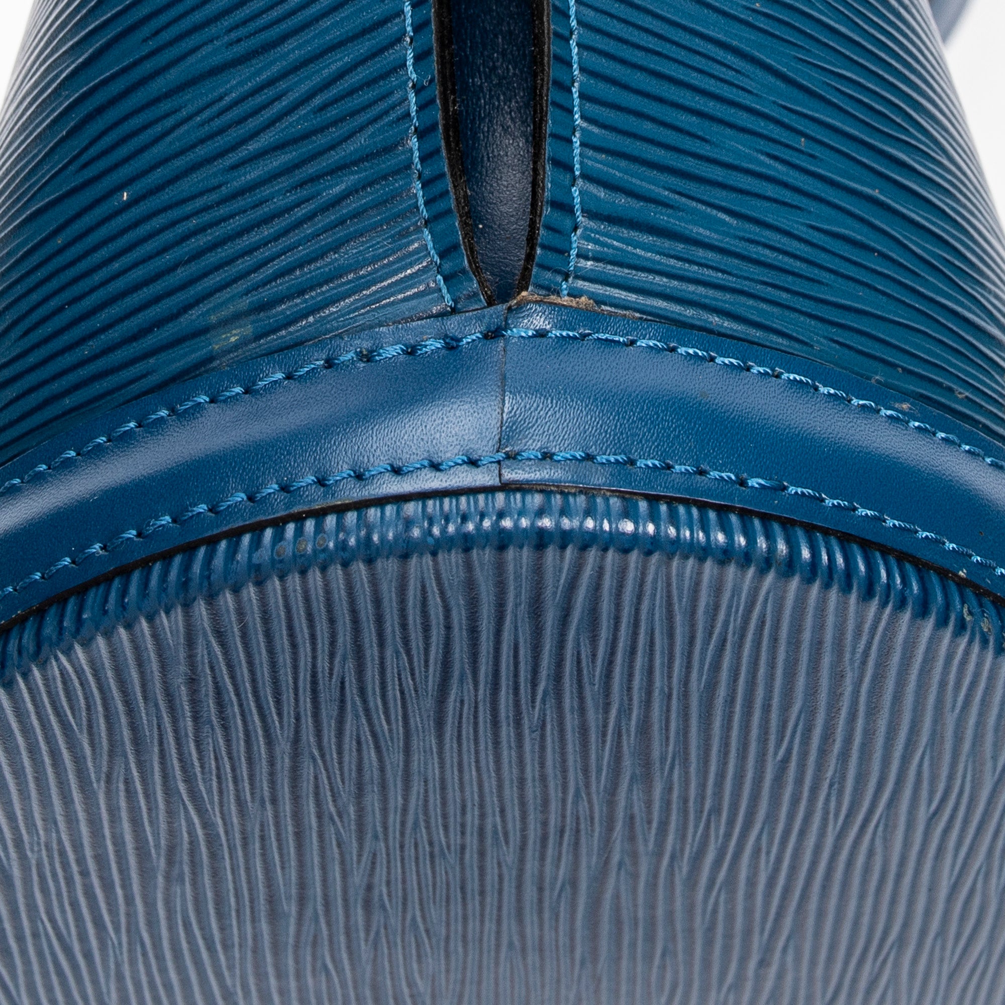 Sac Bandoulière St-Jacques Shopping GM Cuir Épi Bleu