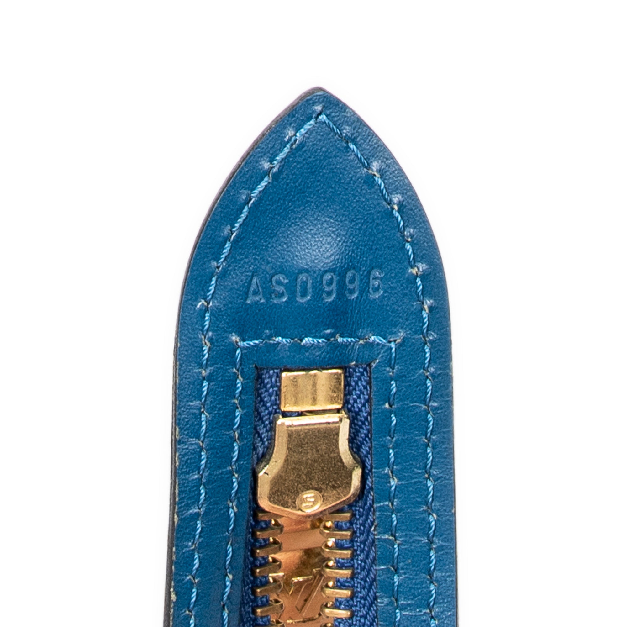 Sac Bandoulière St-Jacques Shopping GM Cuir Épi Bleu