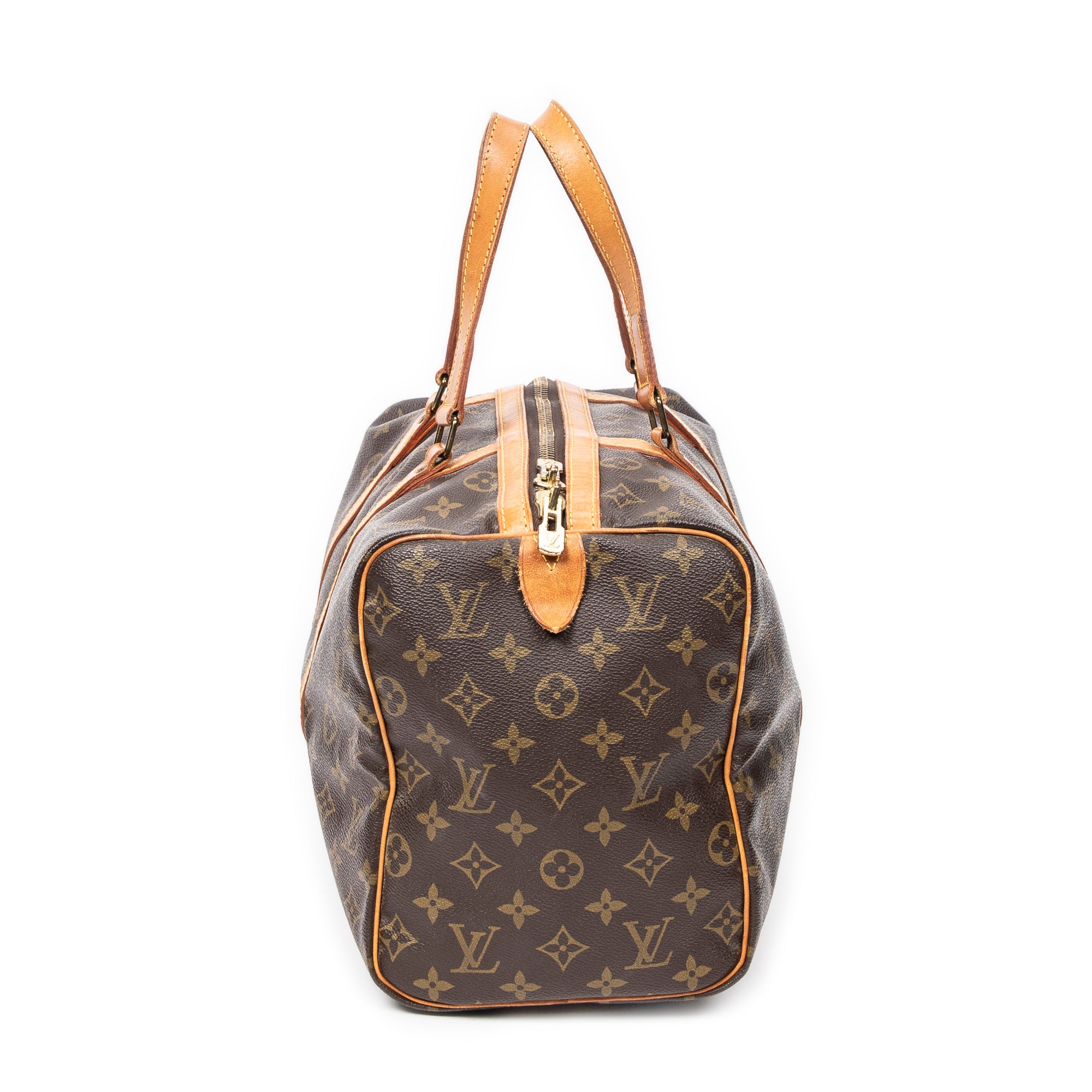 Travel Bag Sac Souple 35 Brown Monogram Canvas