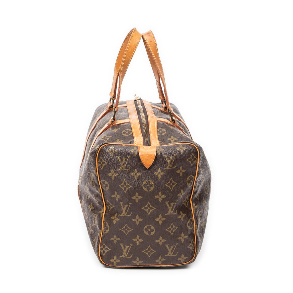 Travel Bag Sac Souple 35 Brown Monogram Canvas
