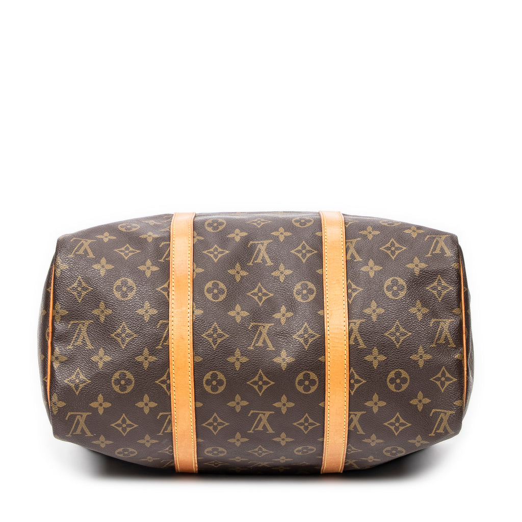 Travel Bag Sac Souple 35 Brown Monogram Canvas