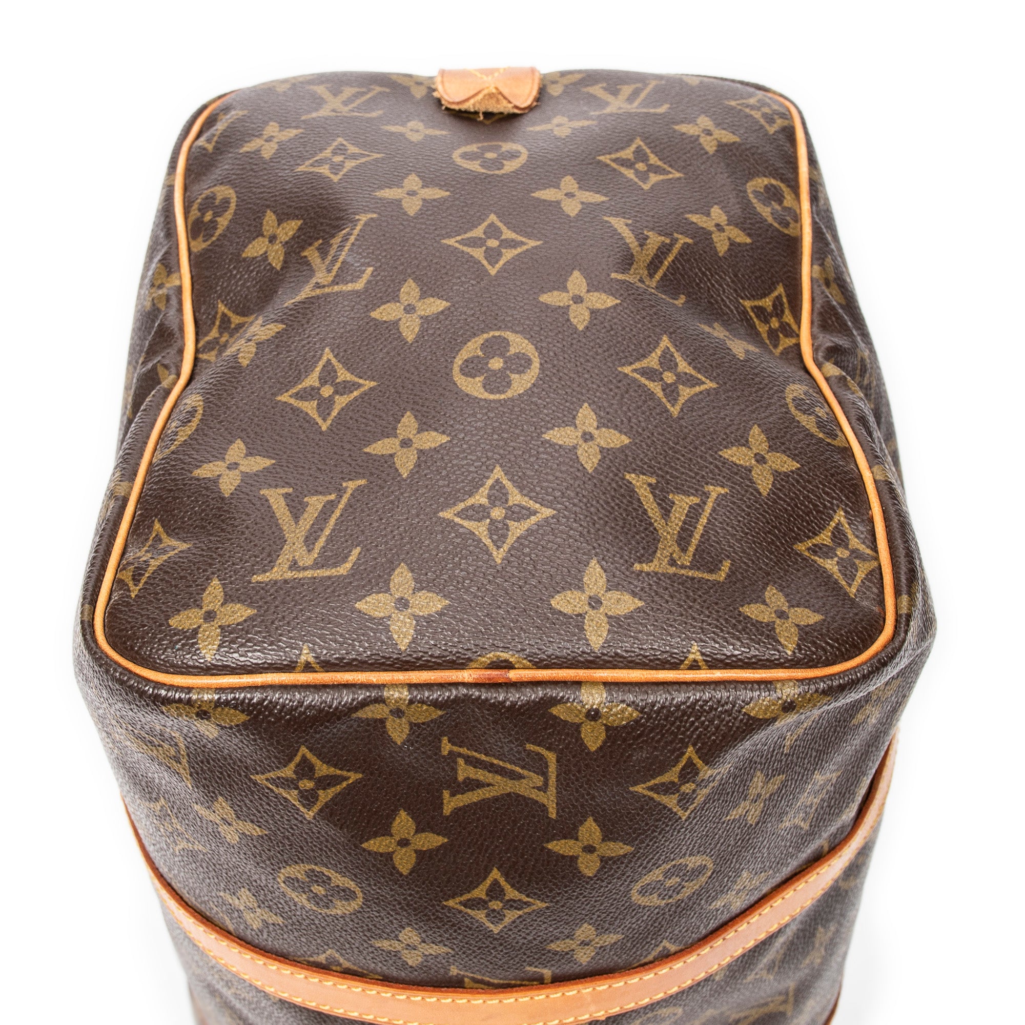 Travel Bag Sac Souple 35 Brown Monogram Canvas