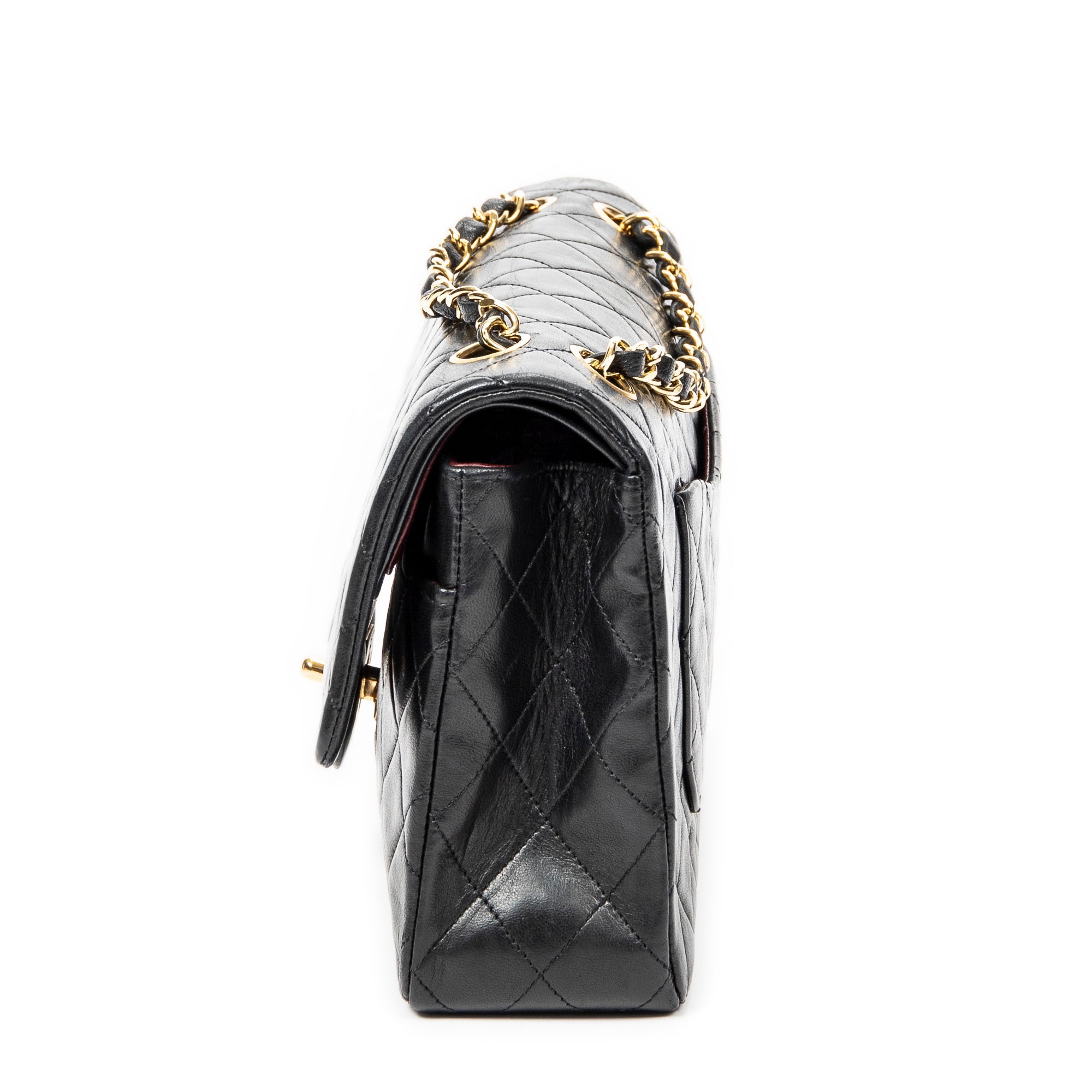 Shoulder Bag Classic Double Flap 26 Black Quilted Lambskin Leather