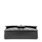 Shoulder Bag Classic Double Flap 26 Black Quilted Lambskin Leather