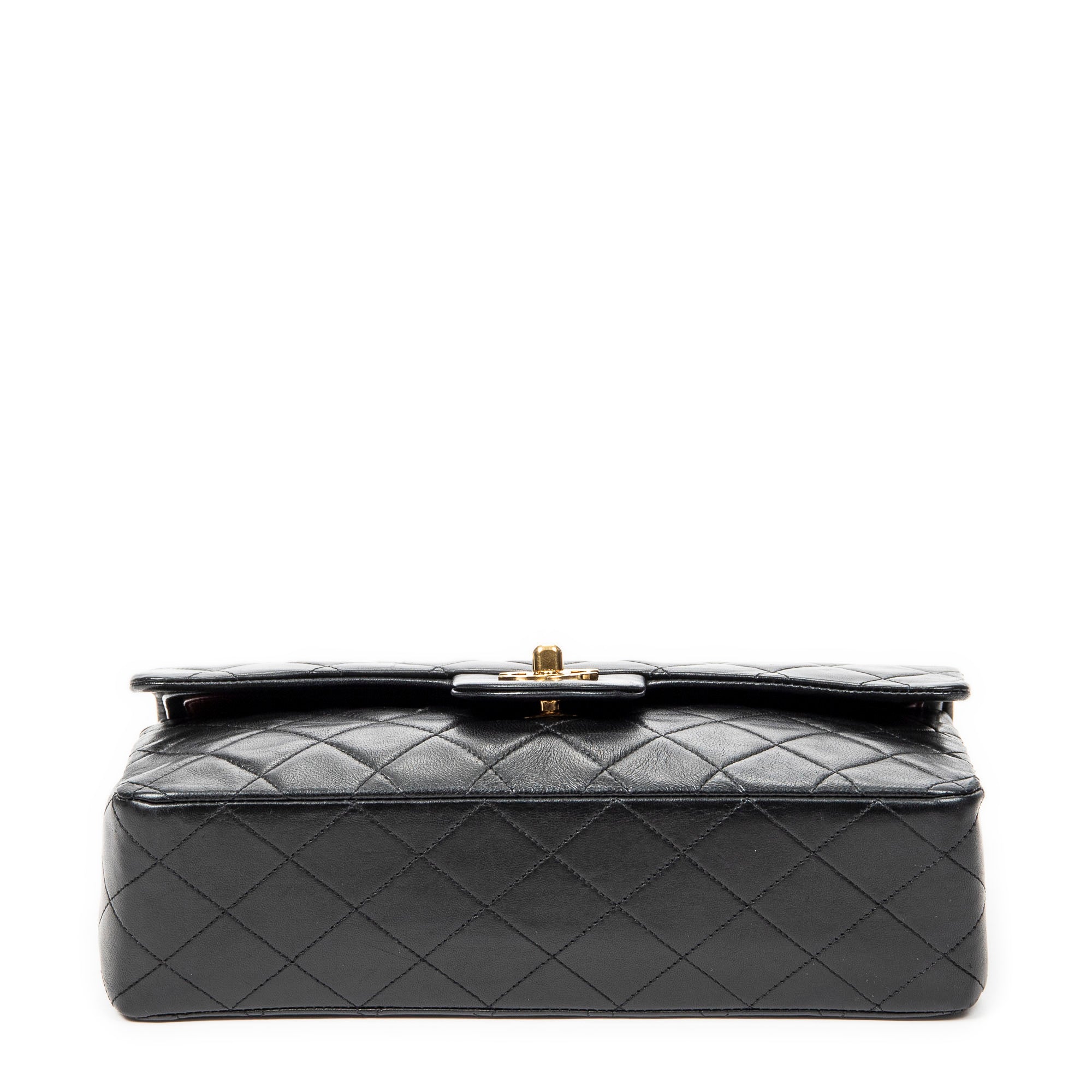 Shoulder Bag Classic Double Flap 26 Black Quilted Lambskin Leather