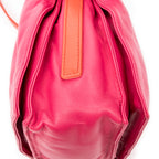 Shoulder Bag Bicolor Tassel Flamenco Pink Smooth Calfskin Leather