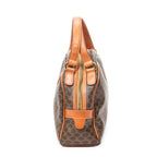 Handbag Dome Bowler Bag Brown Macadam Coated Canvas
