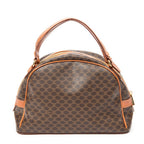 Handbag Dome Bowler Bag Brown Macadam Coated Canvas