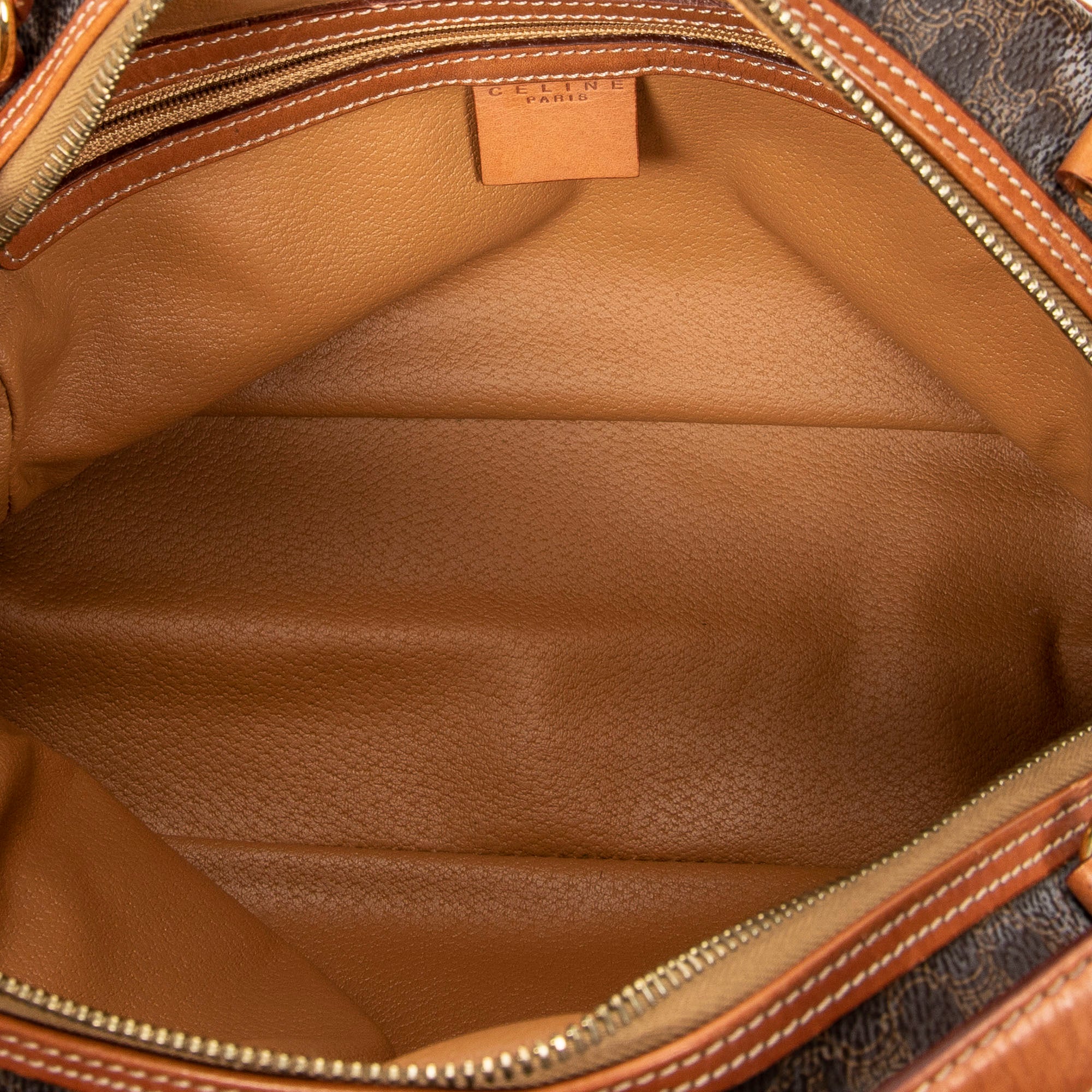 Handbag Dome Bowler Bag Brown Macadam Coated Canvas