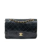 Shoulder Bag Classic Double Flap 26 Black Quilted Lambskin Leather