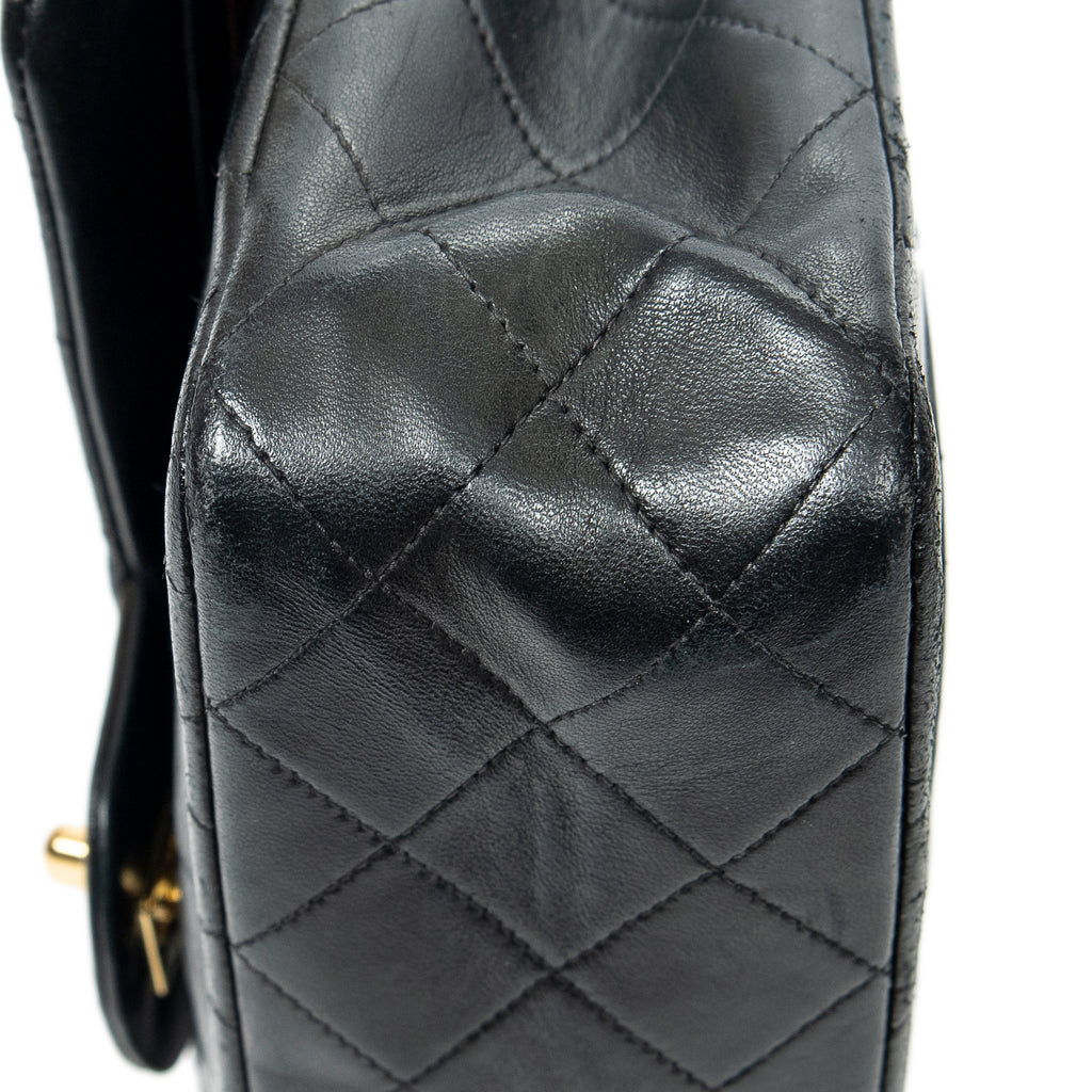 Shoulder Bag Classic Double Flap 26 Black Quilted Lambskin Leather