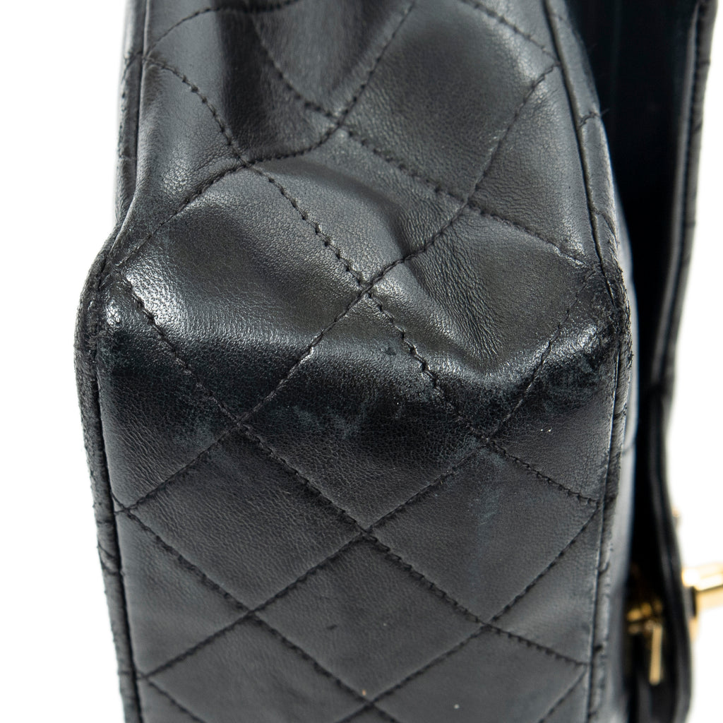 Shoulder Bag Classic Double Flap 26 Black Quilted Lambskin Leather