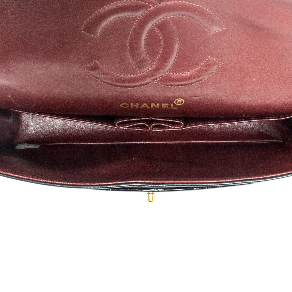 Shoulder Bag Classic Double Flap 26 Black Quilted Lambskin Leather