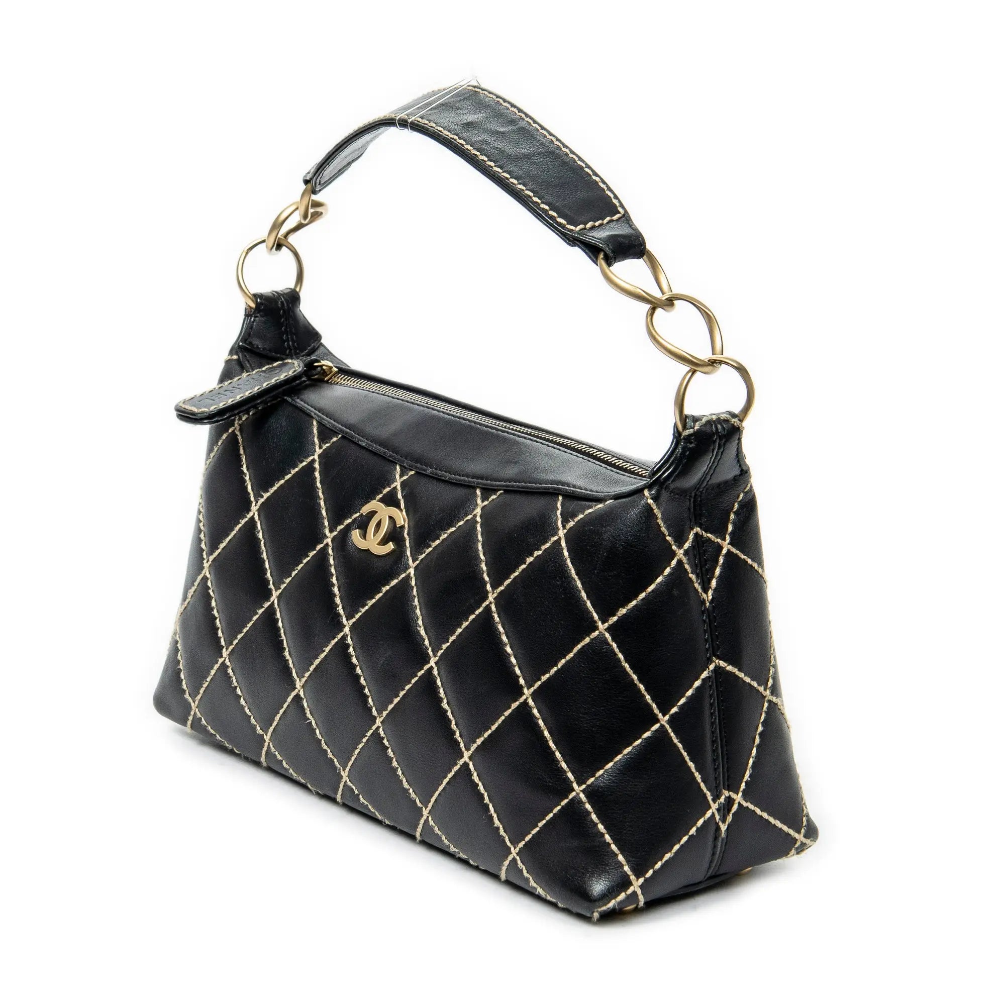 Chanel - Sac hobo Surpique CC - Noir