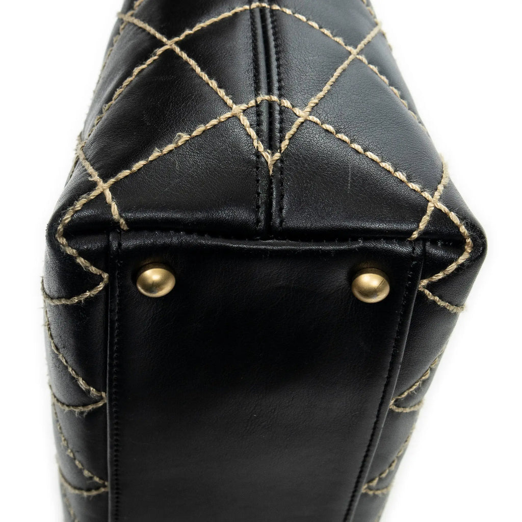 Chanel - Sac hobo Surpique CC - Noir