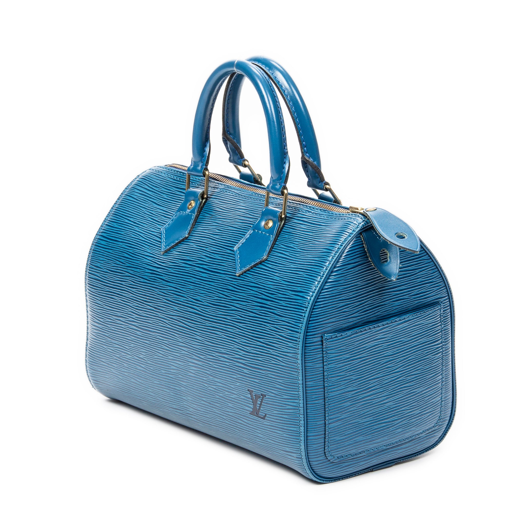 Handbag Speedy 25 Blue Epi