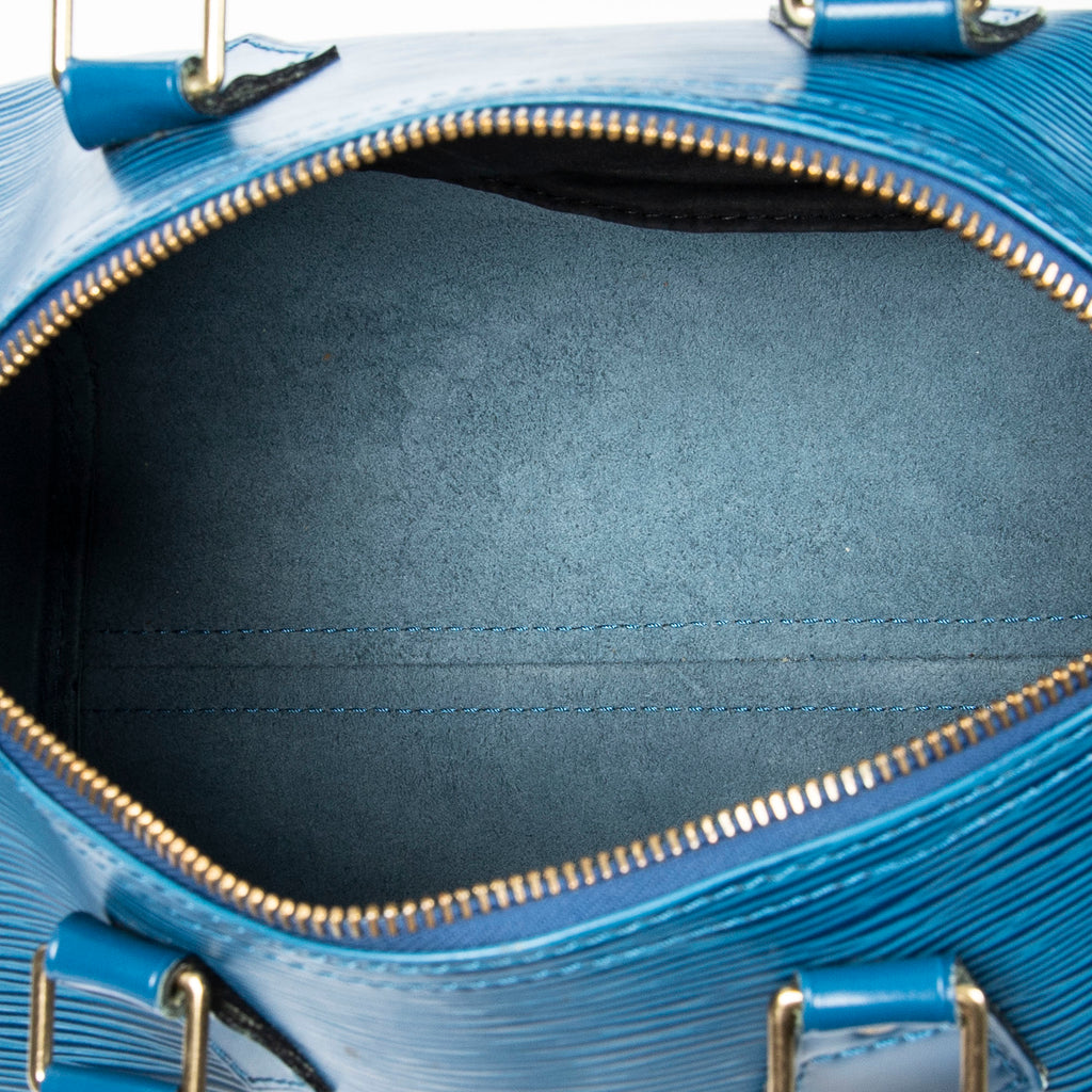 Handbag Speedy 25 Blue Epi
