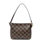 Handbag Trousse Make Up Pouch Brown Damier Ebene