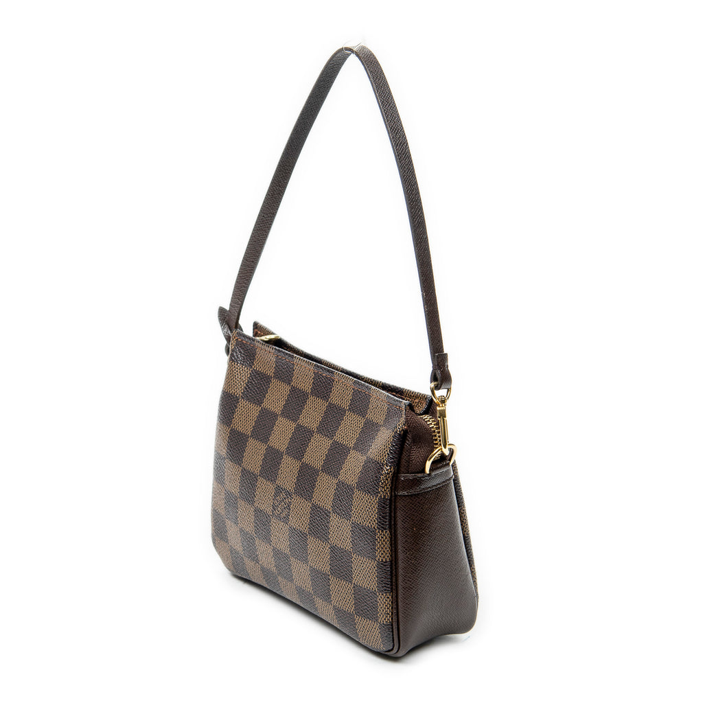 Handbag Trousse Make Up Pouch Brown Damier Ebene