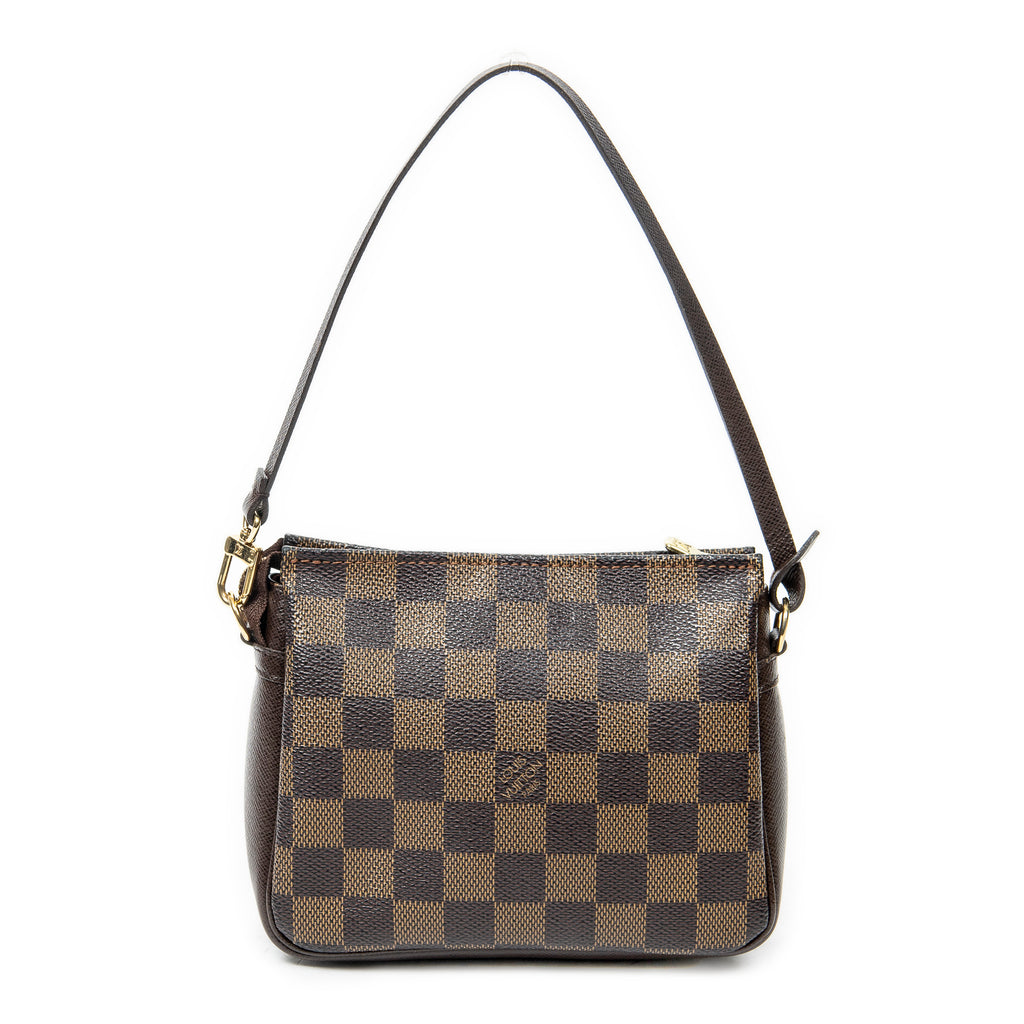 Handbag Trousse Make Up Pouch Brown Damier Ebene