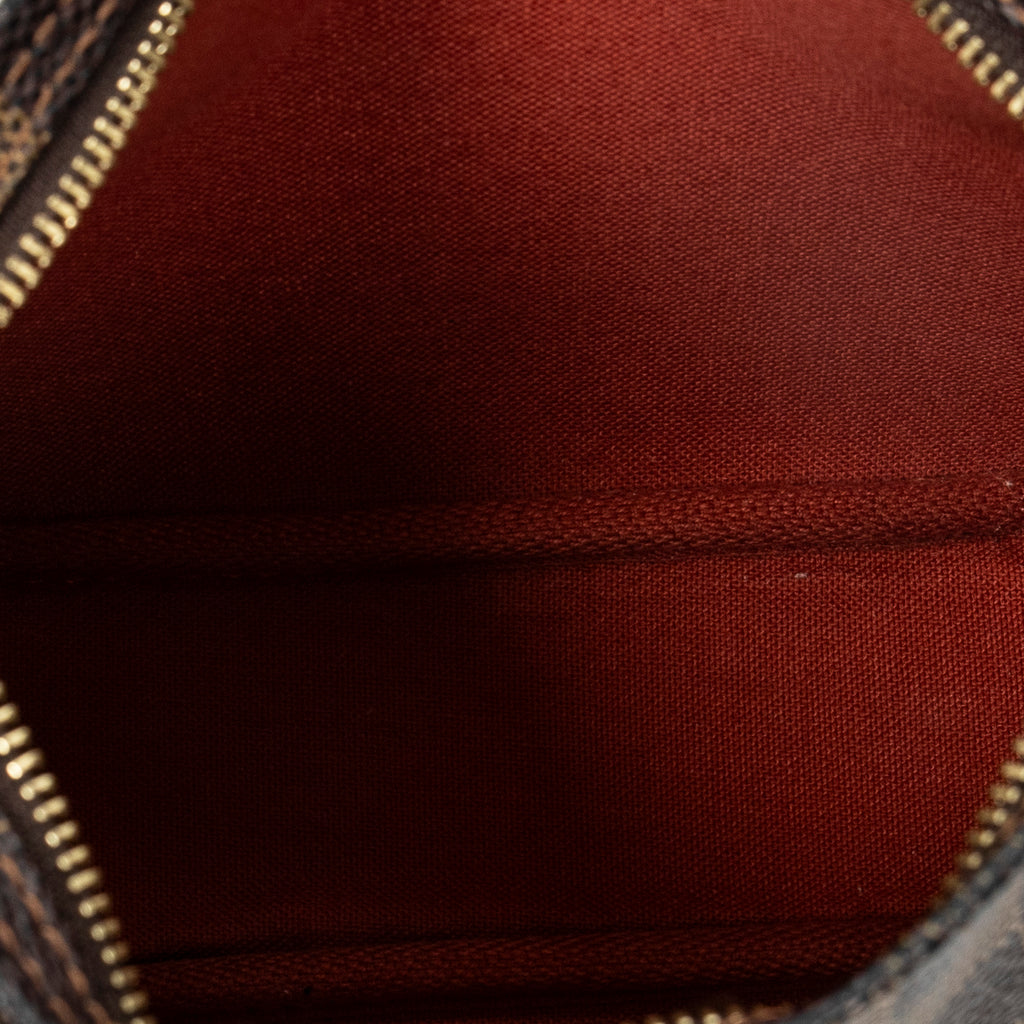 Handbag Trousse Make Up Pouch Brown Damier Ebene