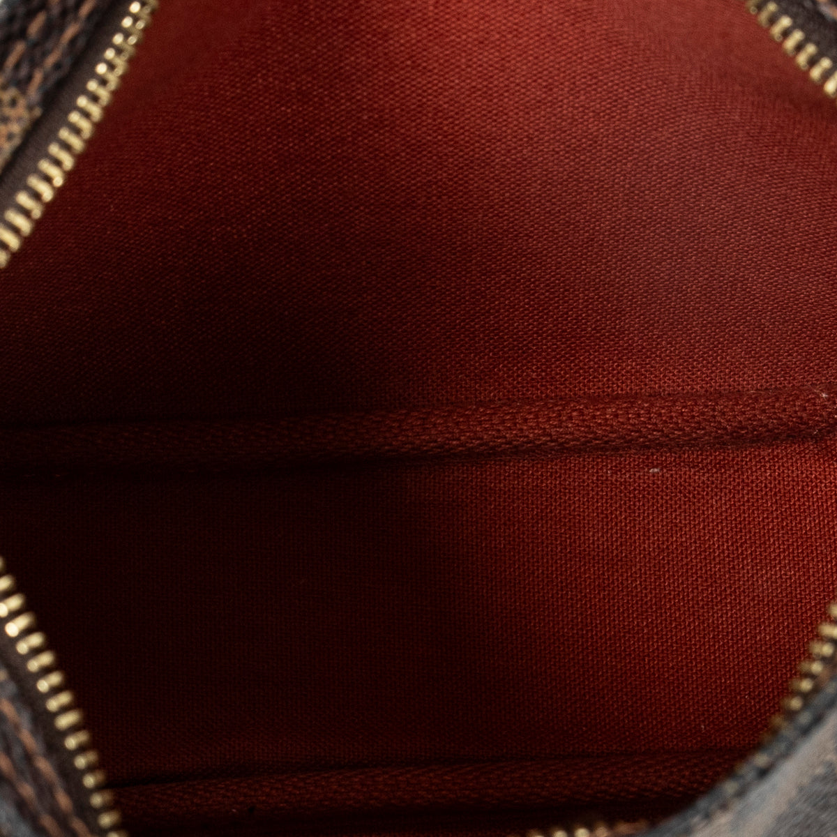 Handbag Trousse Make Up Pouch Brown Damier Ebene