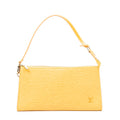 Handbag Accessory Pouch 24 Yellow Epi