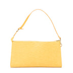 Handbag Accessory Pouch 24 Yellow Epi