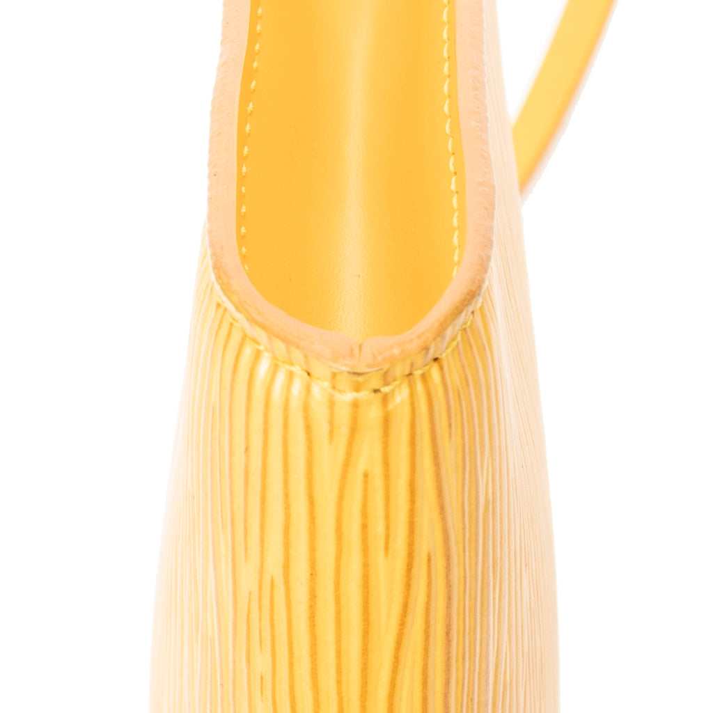 Handbag Accessory Pouch 24 Yellow Epi