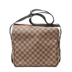 Shoulder Bag Naviglio Brown Damier Ebene