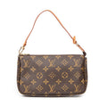 Handbag Accessory Pouch Brown Monogram Canvas