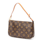 Handbag Accessory Pouch Brown Monogram Canvas