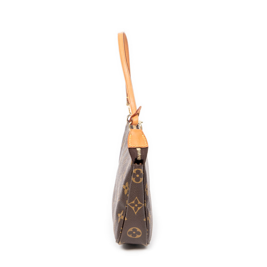 Handbag Accessory Pouch Brown Monogram Canvas