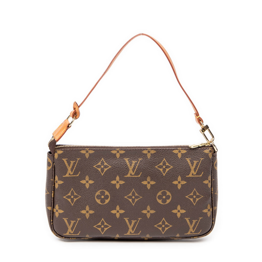 Handbag Accessory Pouch Brown Monogram Canvas