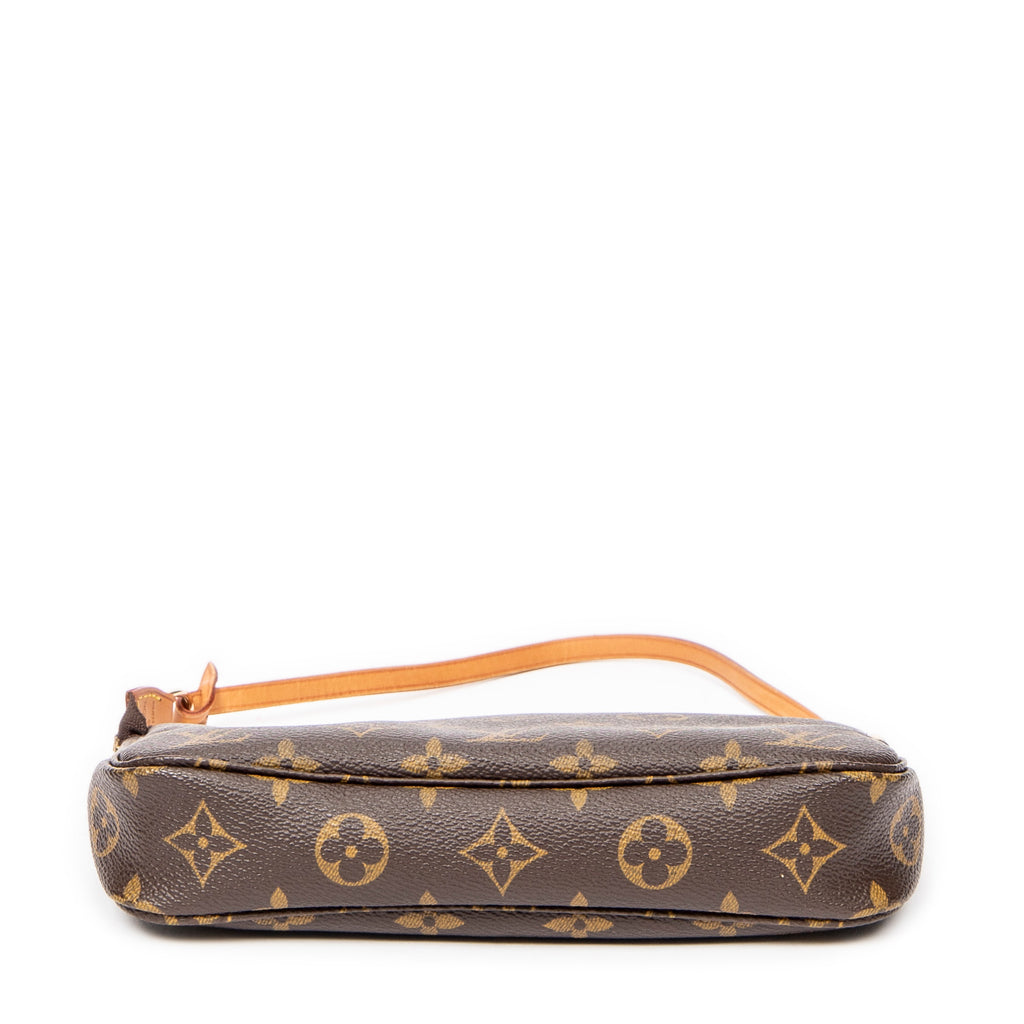 Handbag Accessory Pouch Brown Monogram Canvas