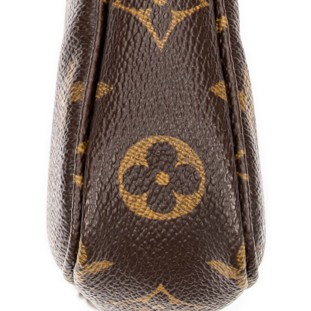 Handbag Accessory Pouch Brown Monogram Canvas