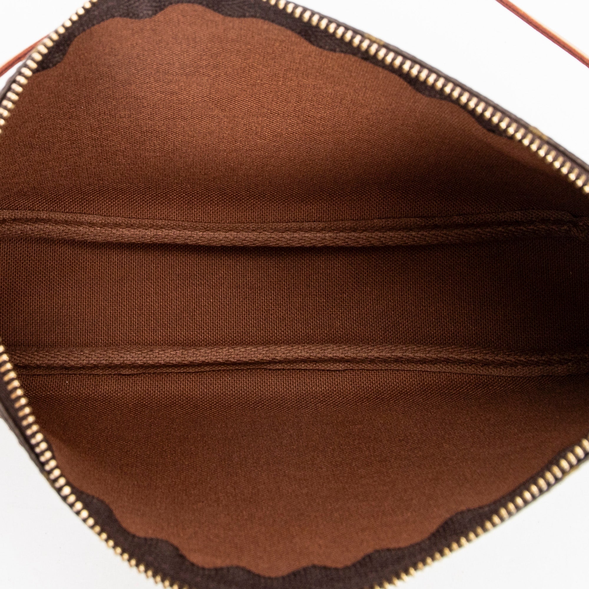Handbag Accessory Pouch Brown Monogram Canvas