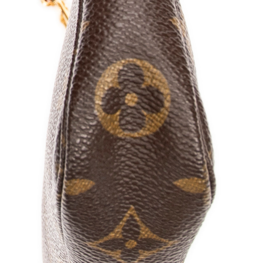 Handbag Accessory Pouch Brown Monogram Canvas