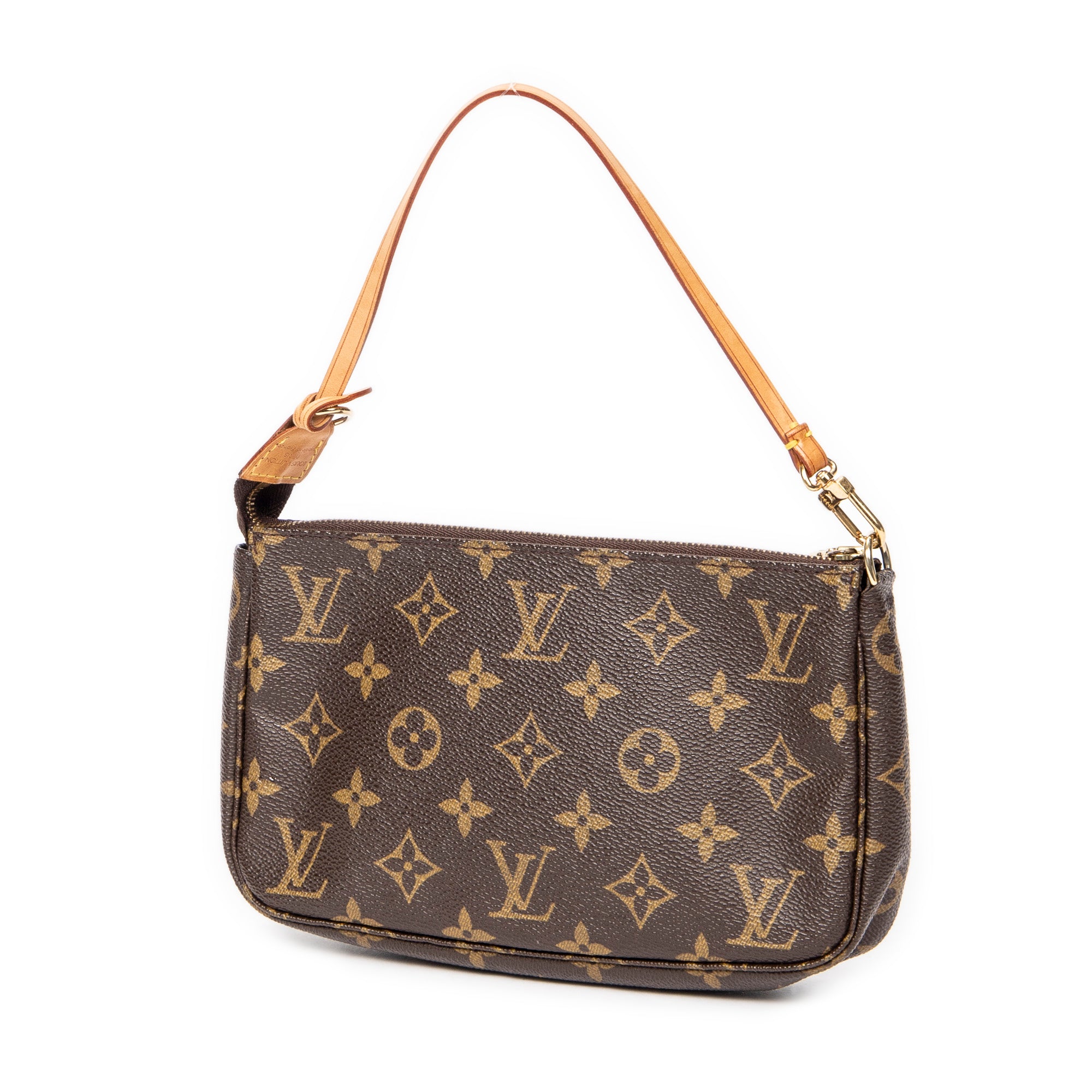 Handbag Accessory Pouch Brown Monogram Canvas