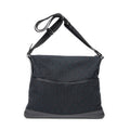 Shoulder Bag Large Messenger Black Monogrammed Canvas